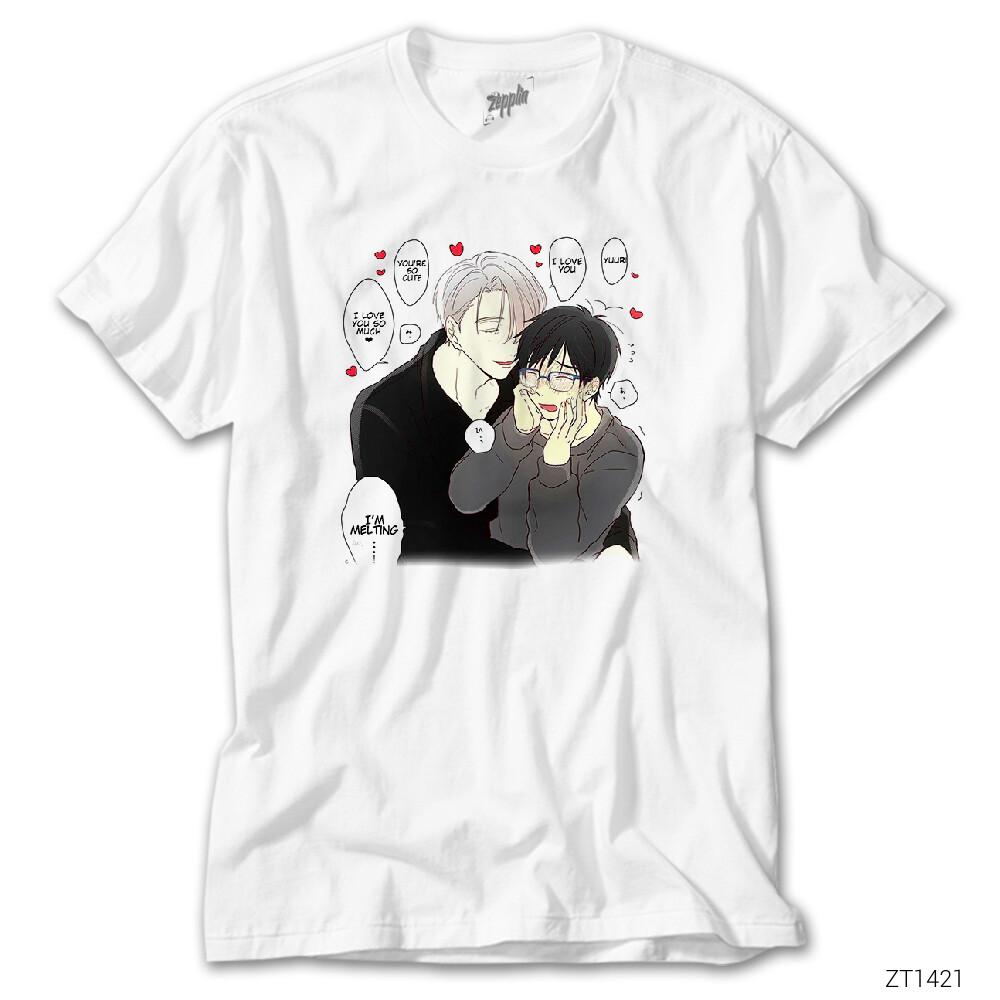 CrowsGate Yuri on Ice Viktor Beyaz Tişört