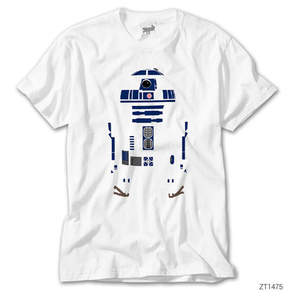 Star Wars R2D2 Siluet Beyaz Tişört
