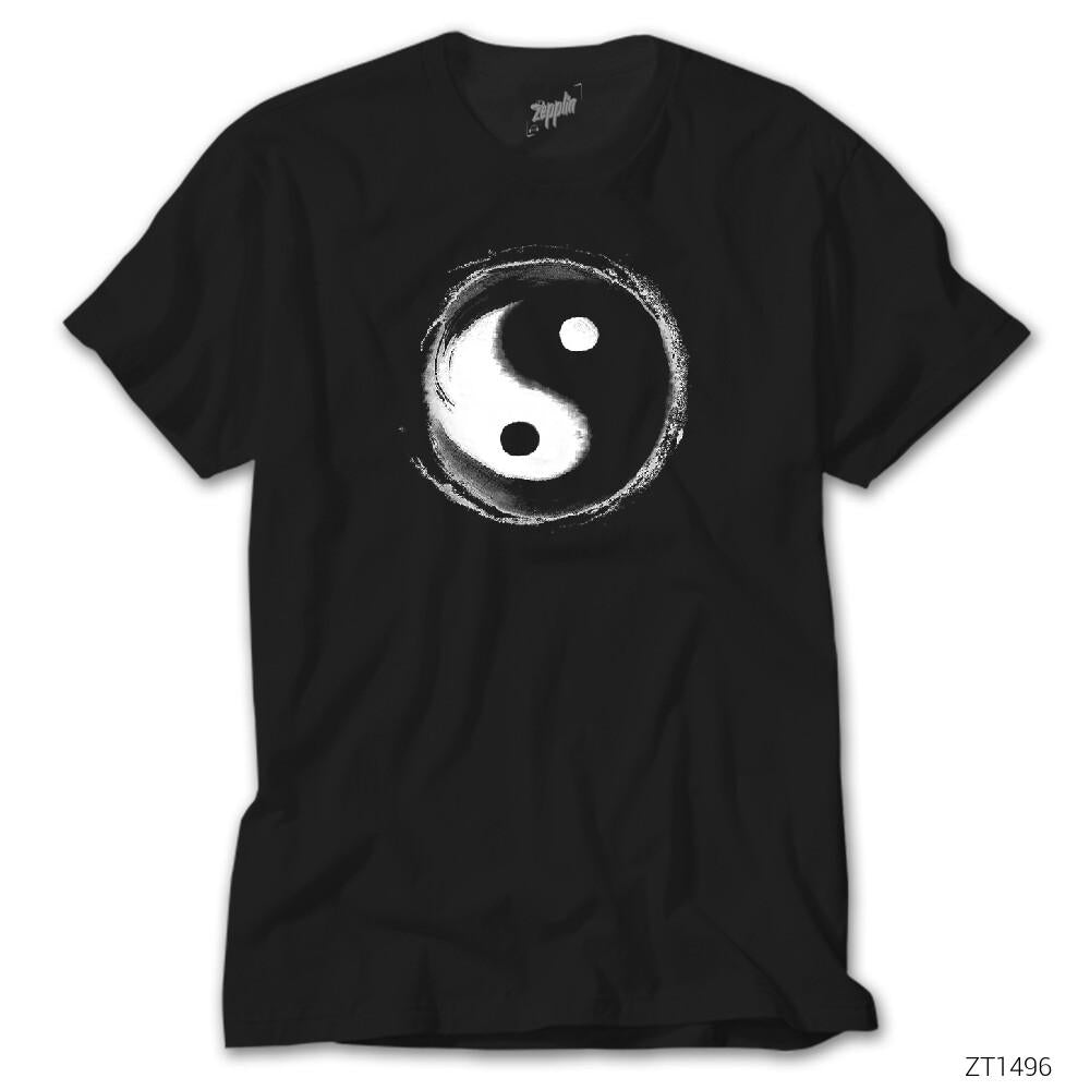CrowsGate Ying Yang Splash Siyah Tişört