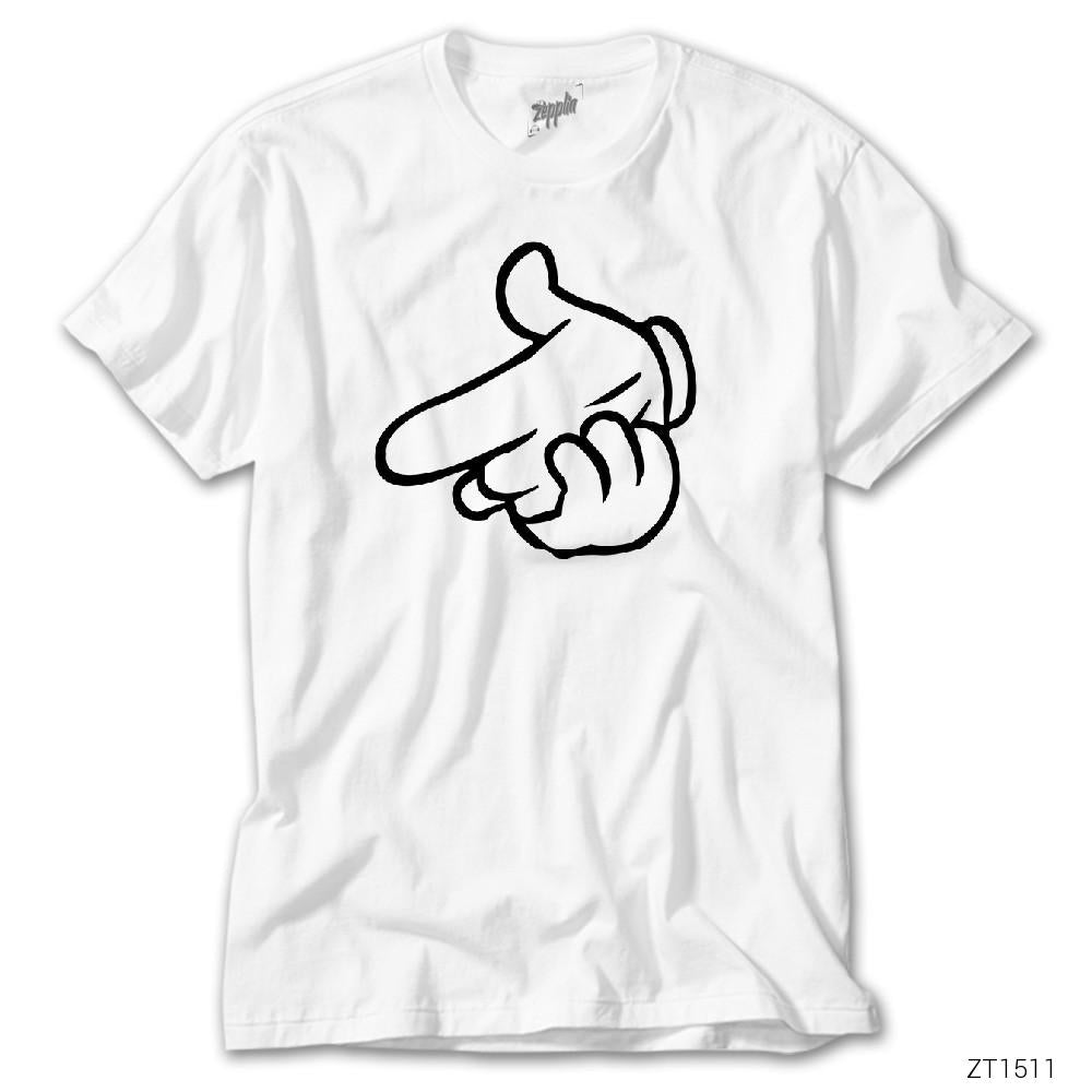 Finger Point Beyaz Tişört