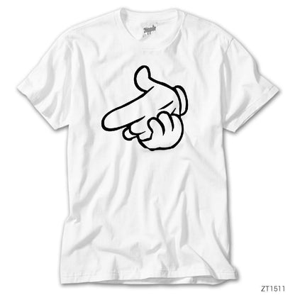Finger Point Beyaz Tişört