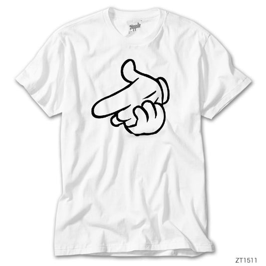 Finger Point Beyaz Tişört