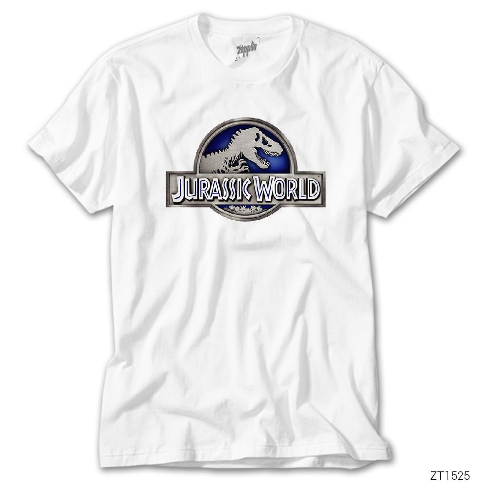 Jurassic Park Blue Beyaz Tişört