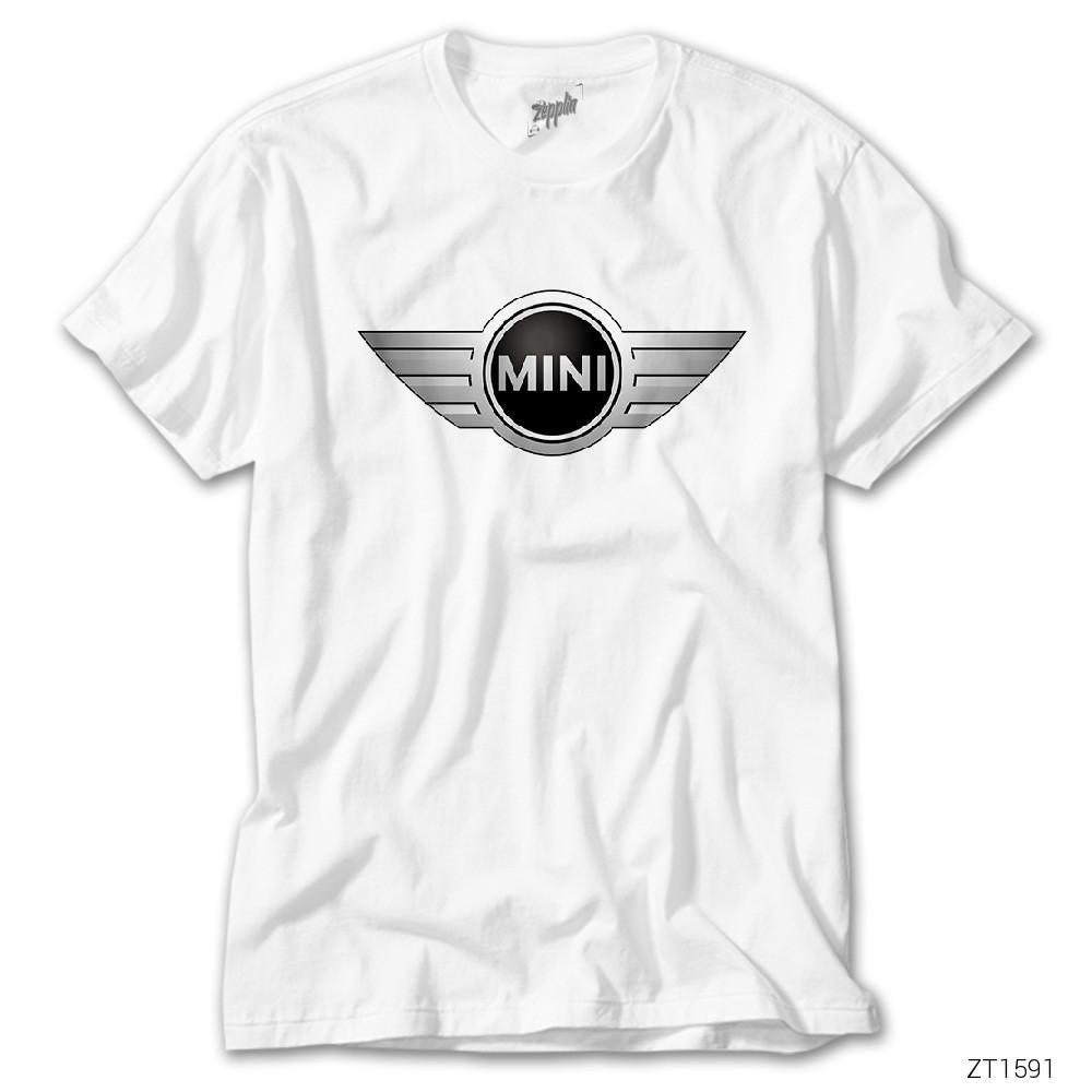 CrowsGate Mini Cooper Logo Beyaz Tişört