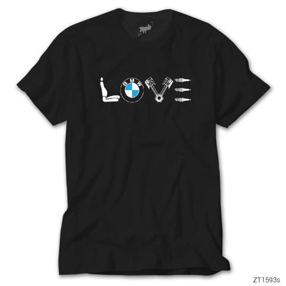 BMW Love Siyah Tişört