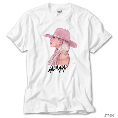 Lady Gaga 1 Beyaz Tişört