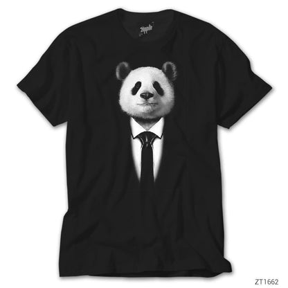 Mr. Panda Siyah Tişört