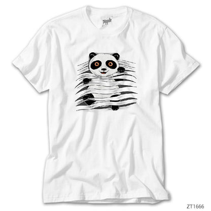 Panda in Tee Beyaz Tişört