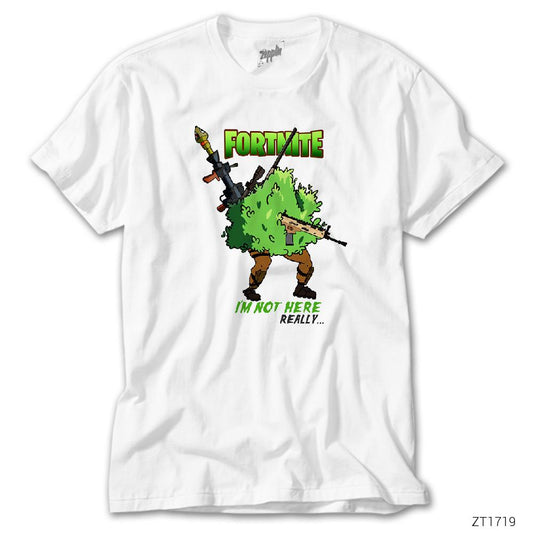 Fortnite Im Not Here Beyaz Tişört
