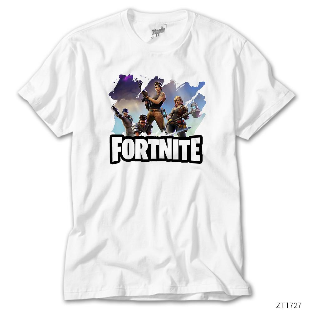 Fortnite Team 4 Beyaz Tişört
