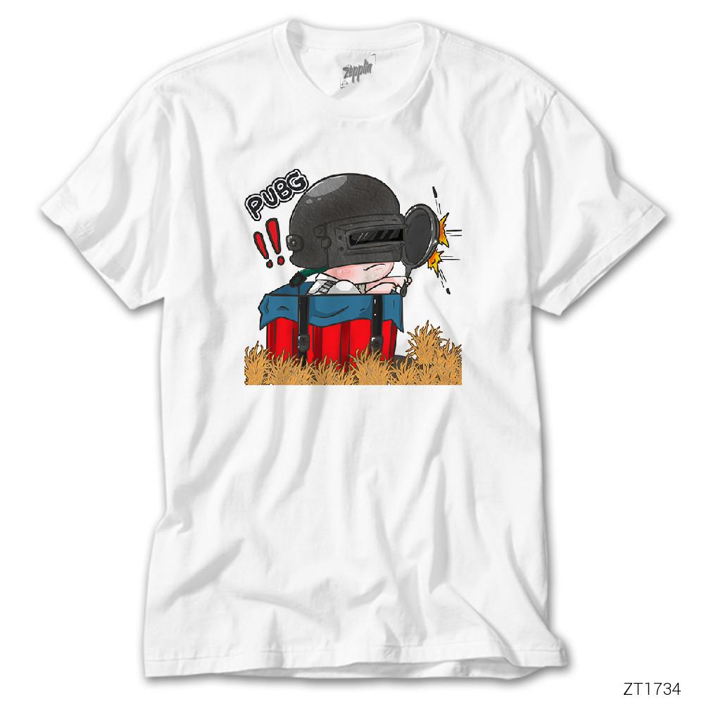 PUBG Pan Save Your Life Cartoon Beyaz Tişört
