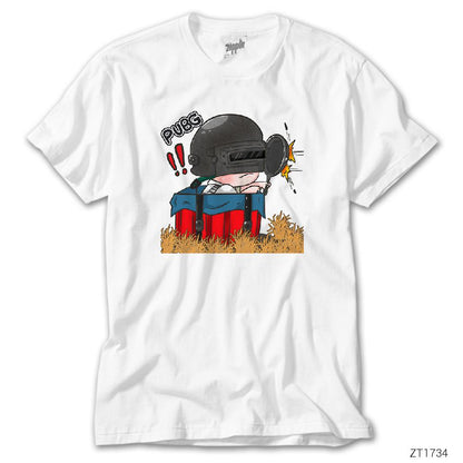 PUBG Pan Save Your Life Cartoon Beyaz Tişört