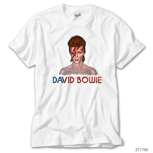 David Bowie Beyaz Tişört