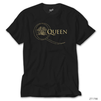 Queen Logo 2 Siyah Tişört
