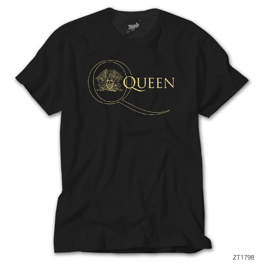 Queen Logo 2 Siyah Tişört