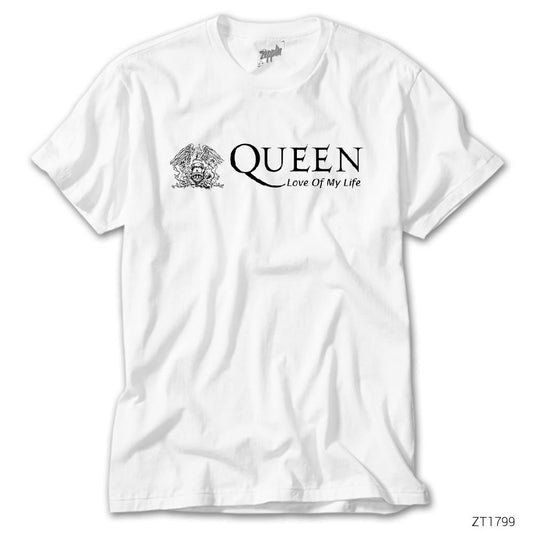 Queen Love Of My Life Beyaz Tişört