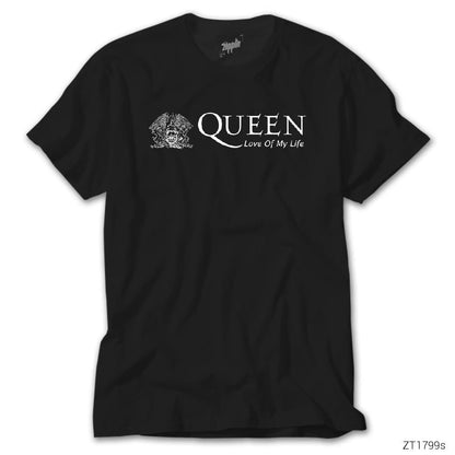 Queen Love Of My Life Siyah Tişört
