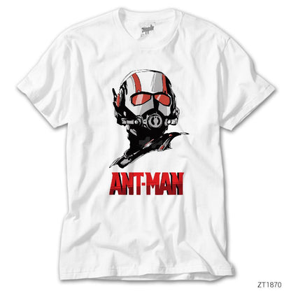 Ant Man Mask Beyaz Tişört