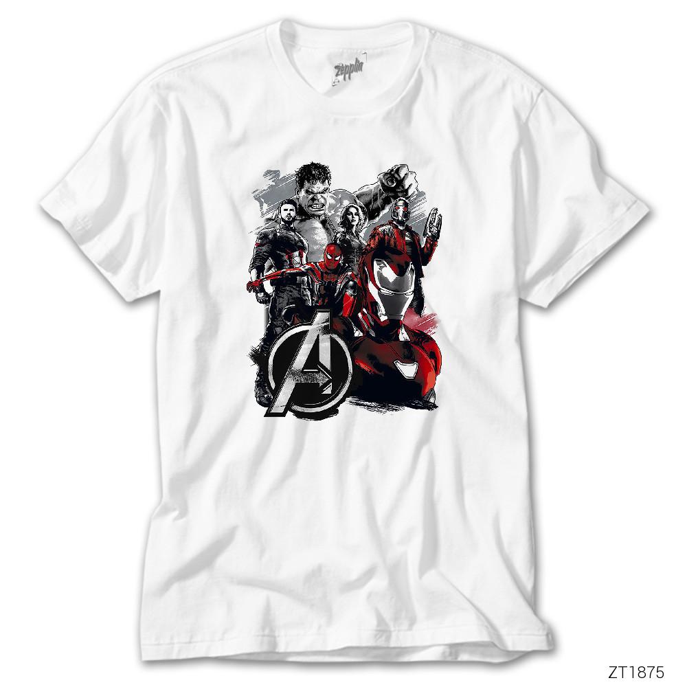 CrowsGate Avengers Members Beyaz Tişört