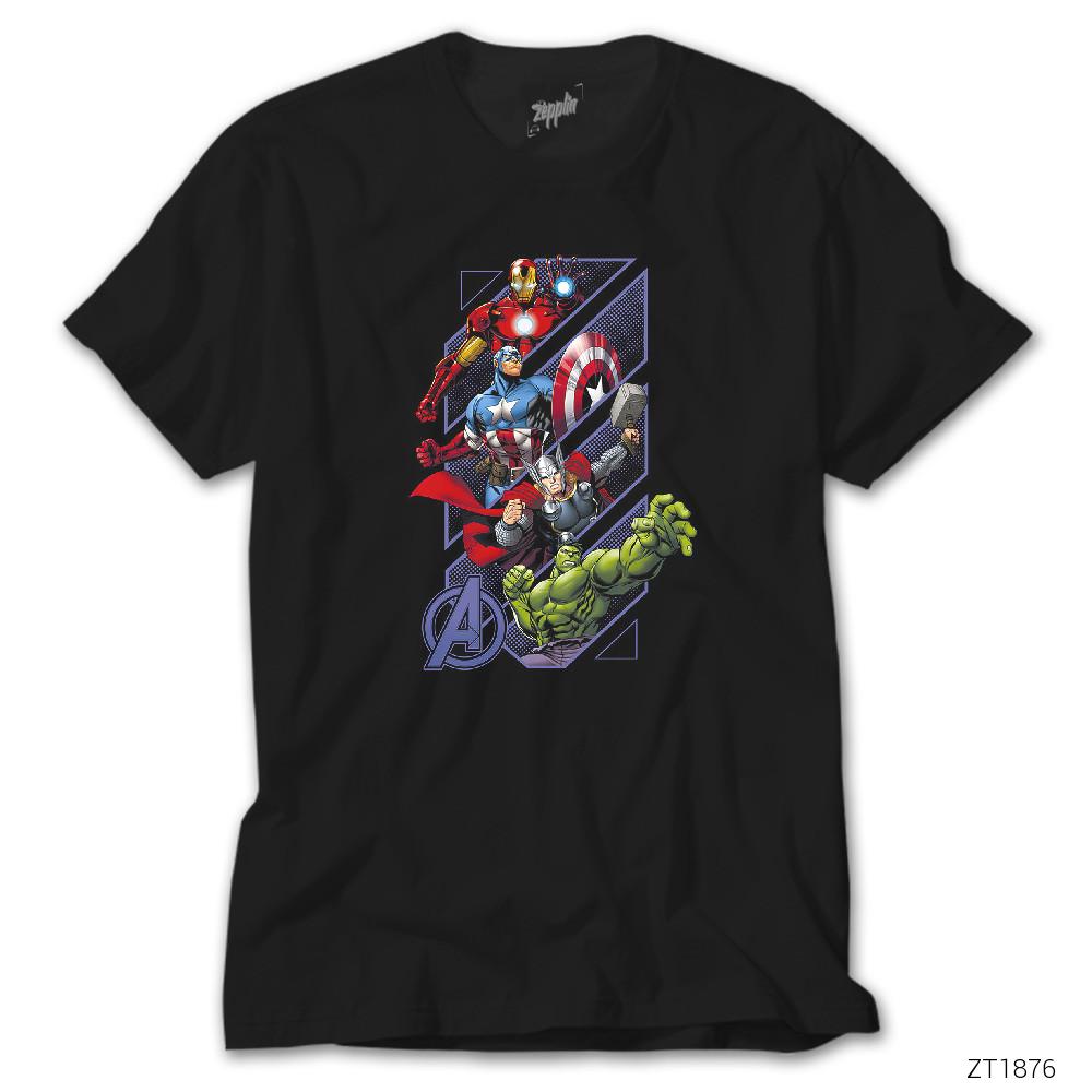 CrowsGate Avengers Power Up Siyah Tişört