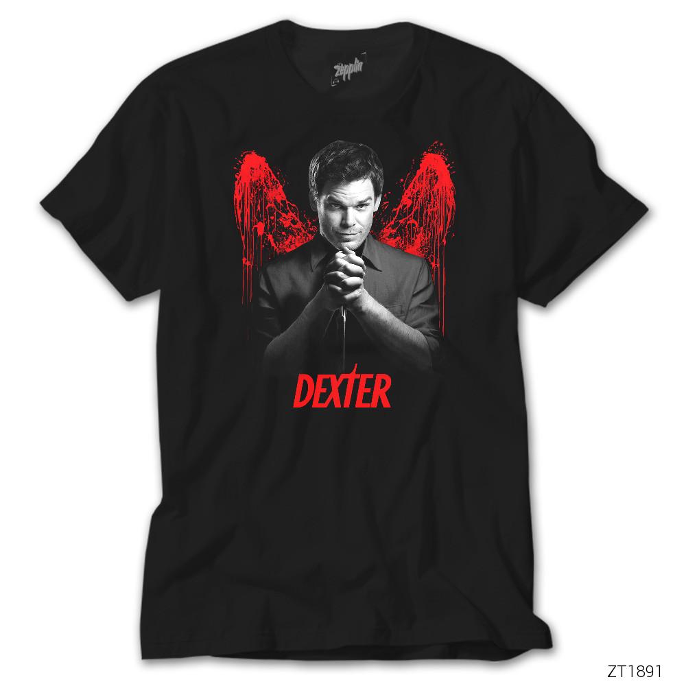 CrowsGate Dexter Blood Wings Siyah Tişört