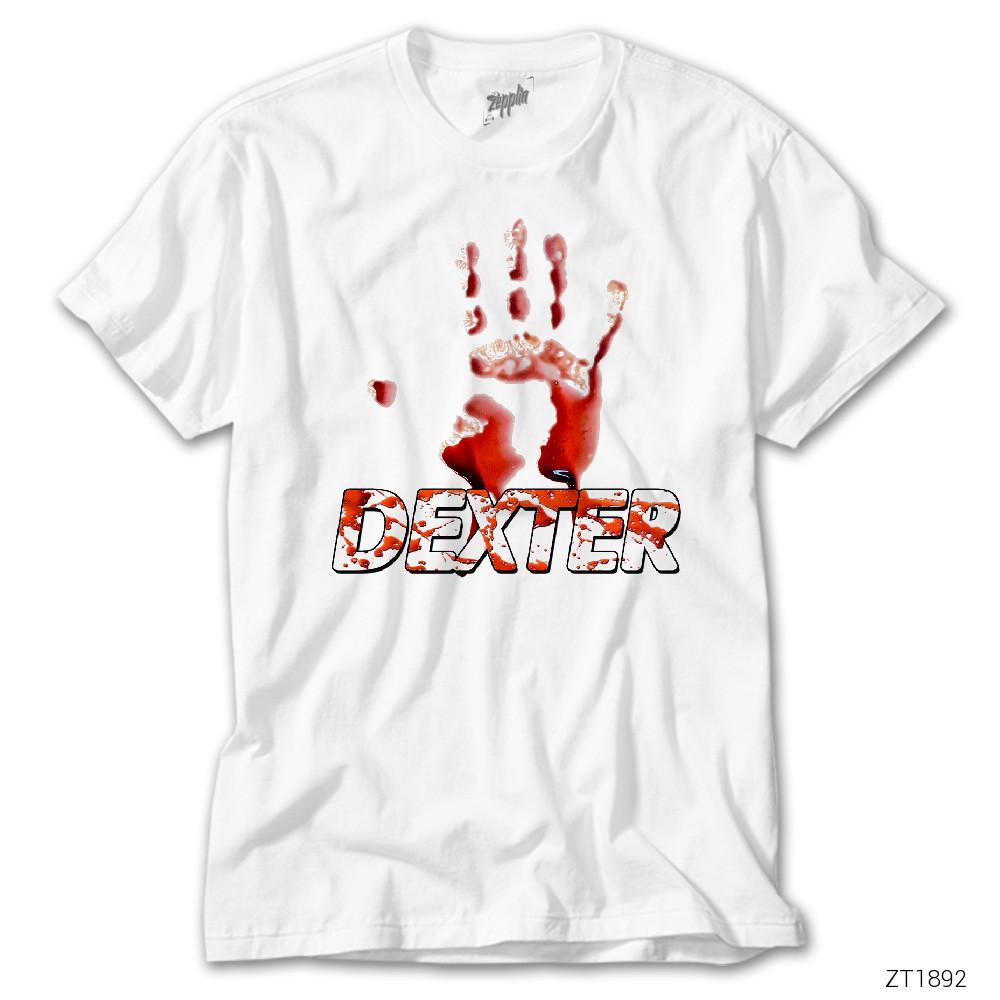 CrowsGate Dexter Bloody Hand Beyaz Tişört