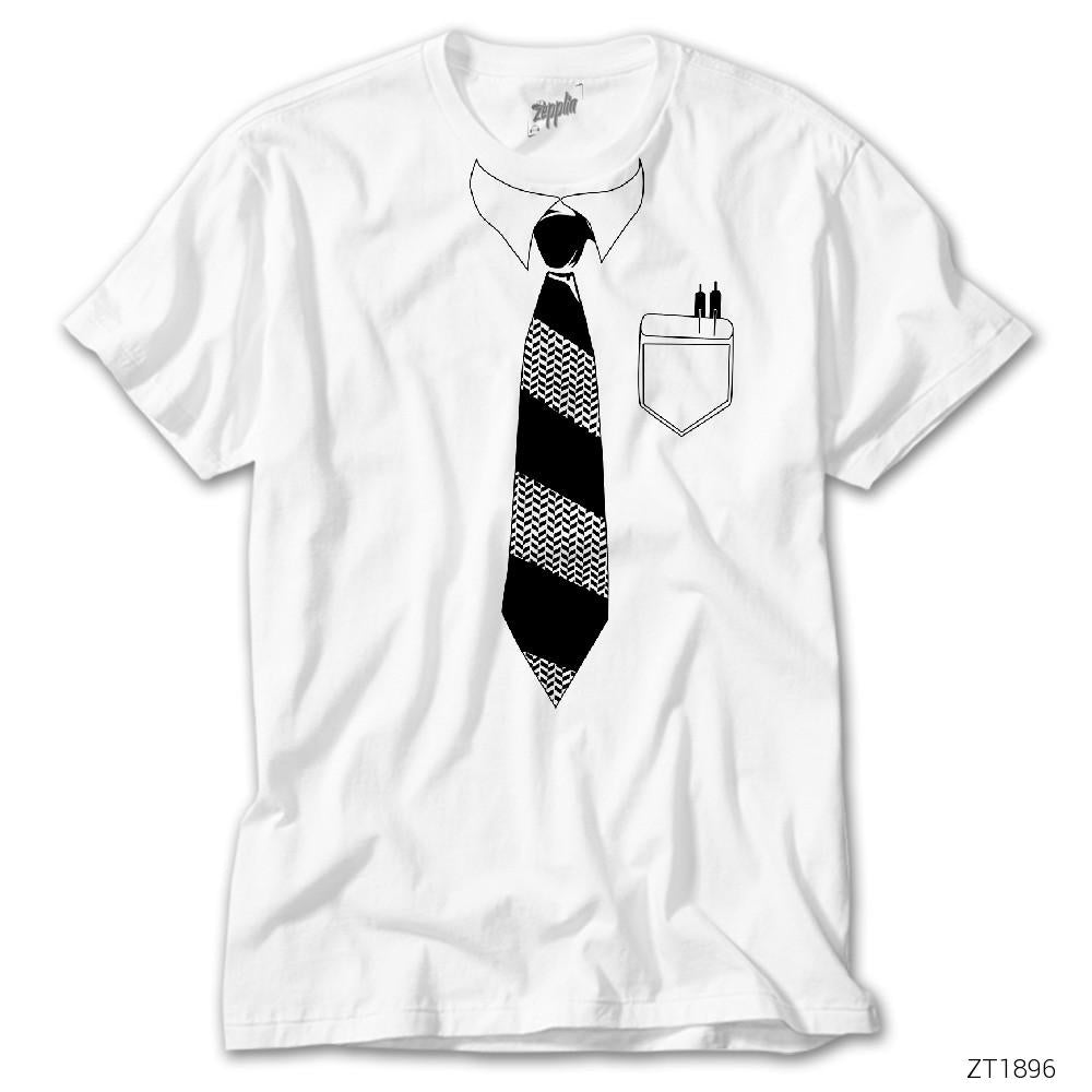 CrowsGate Dexter Tie Beyaz Tişört