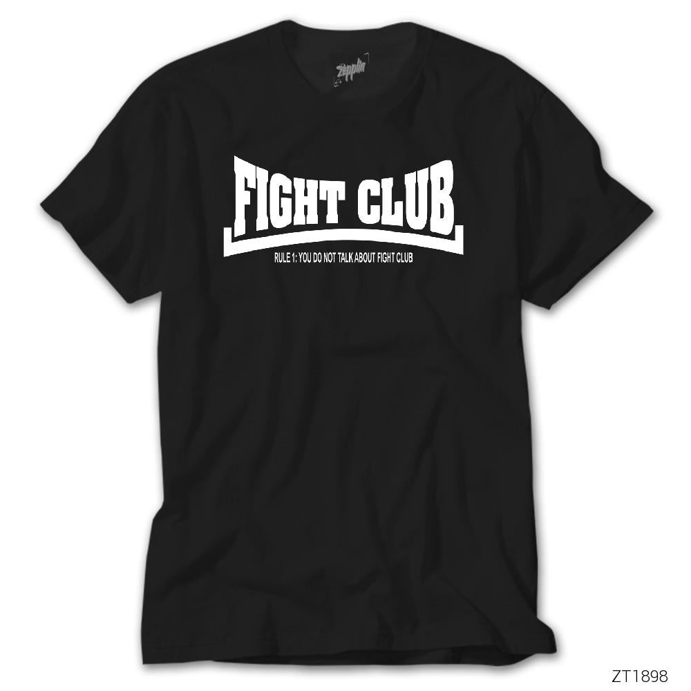CrowsGate Fight Club Rule 1 Siyah Tişört