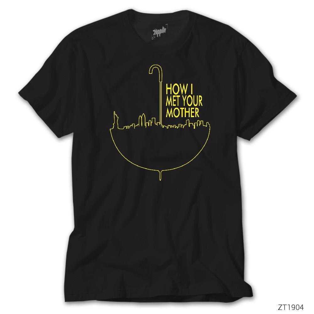 CrowsGate How I Met Your Mother Umbrella Siyah Tişört