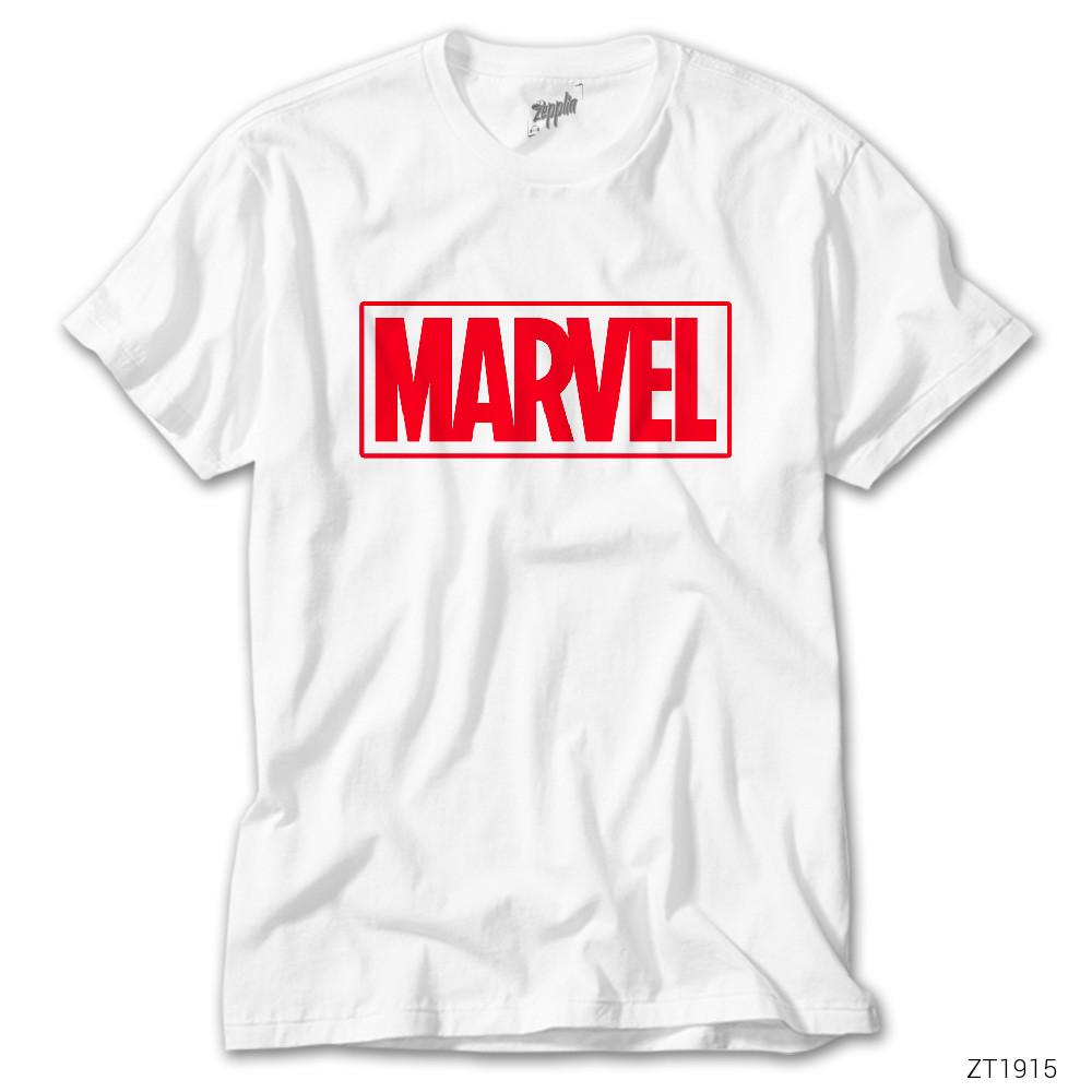 CrowsGate Marvel Logo Beyaz Tişört