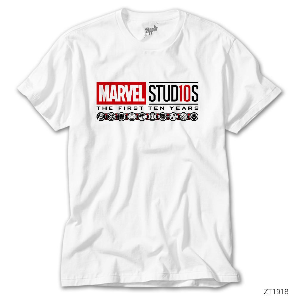 CrowsGate Marvel Studios 10 Year Beyaz Tişört