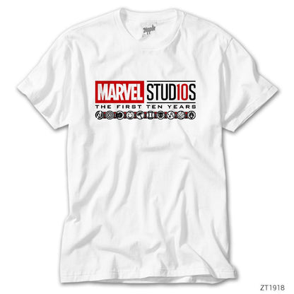 Marvel Studios 10 Year Beyaz Tişört