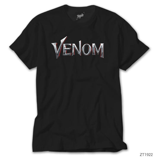 Venom Logo Siyah Tişört