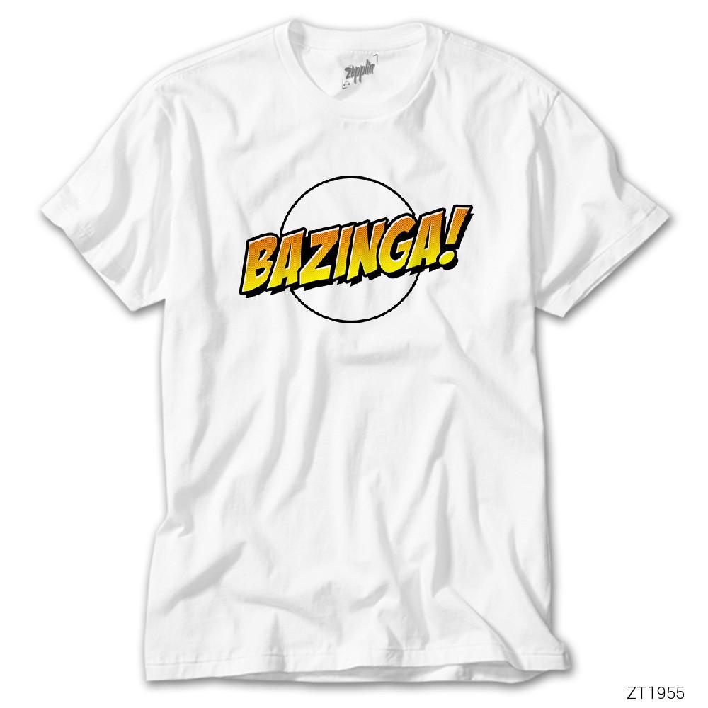 CrowsGate Bazinga Sheldon Cooper Beyaz Tişört