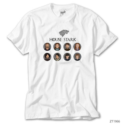 Game of Thrones House Stark Beyaz Tişört
