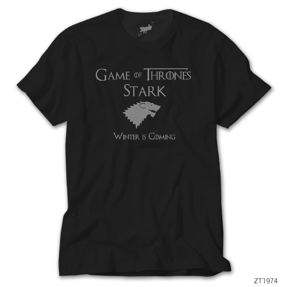CrowsGate Game of Thrones Stark Siyah Tişört