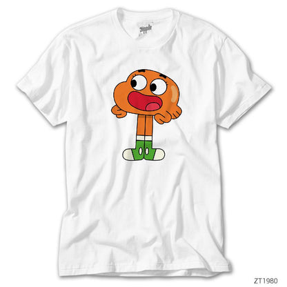 Gumball Darwin Beyaz Tişört