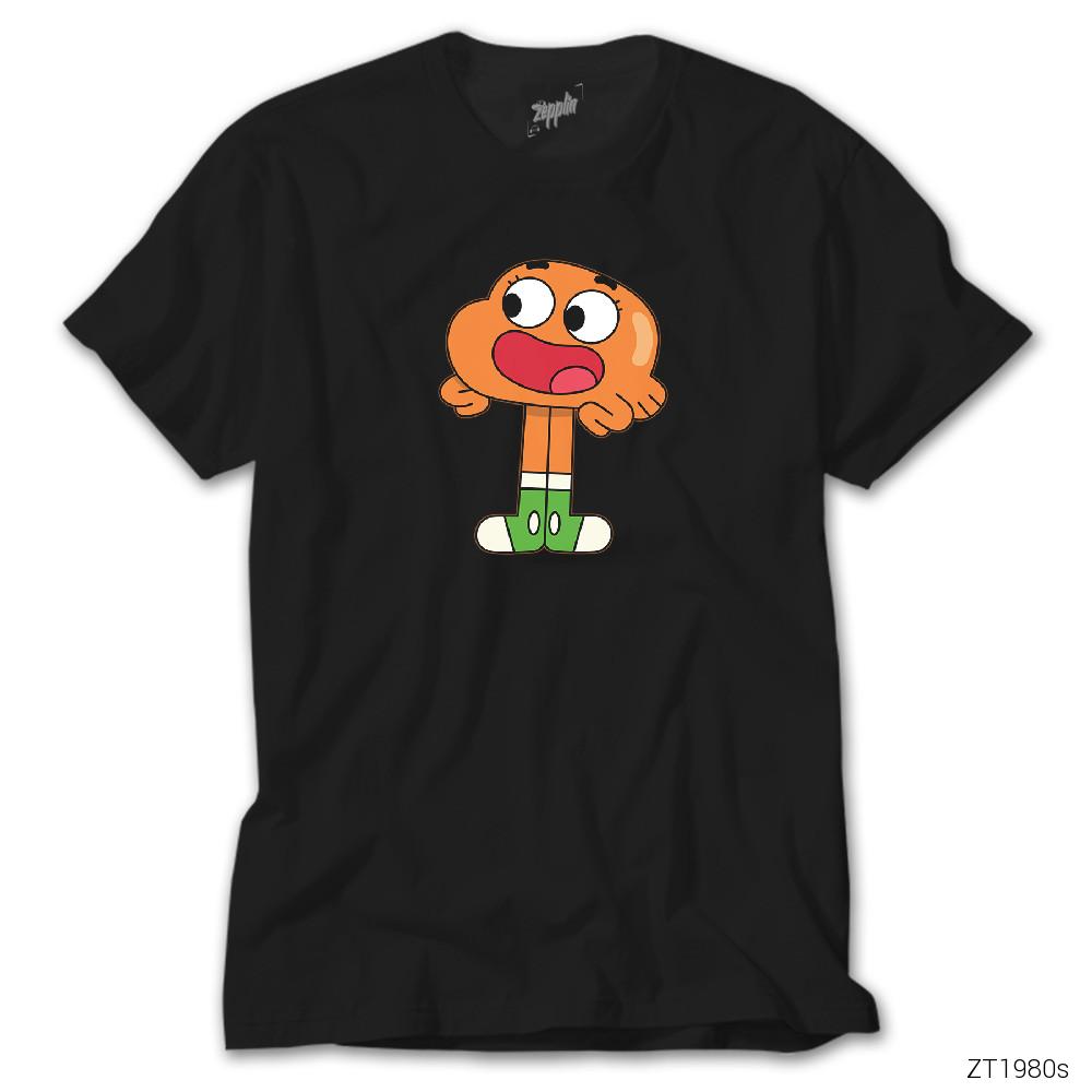 Gumball Darwin Siyah Tişört