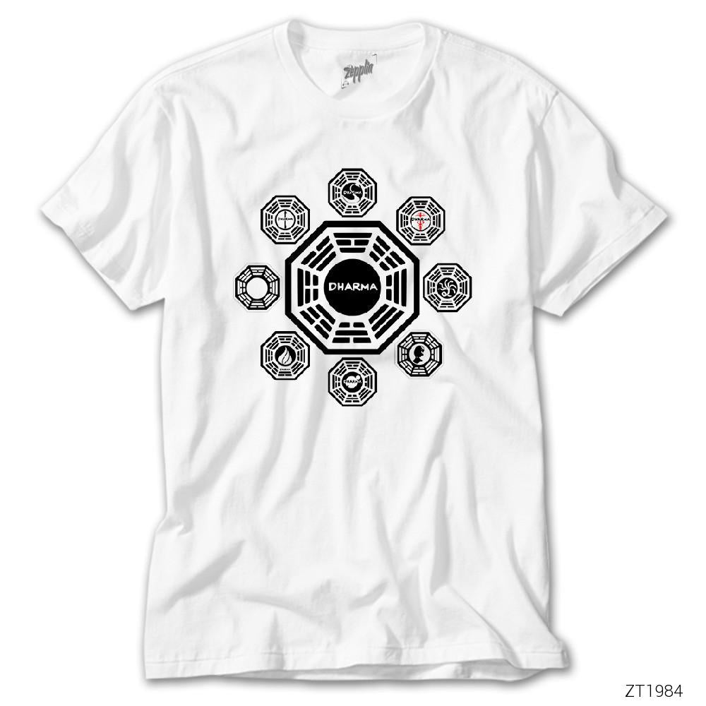 CrowsGate Lost Dharma Initiative Beyaz Tişört
