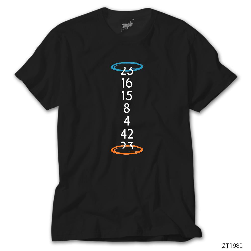 Lost Numbers Portal Siyah Tişört