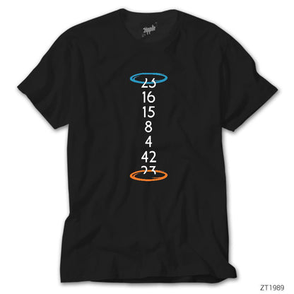 Lost Numbers Portal Siyah Tişört