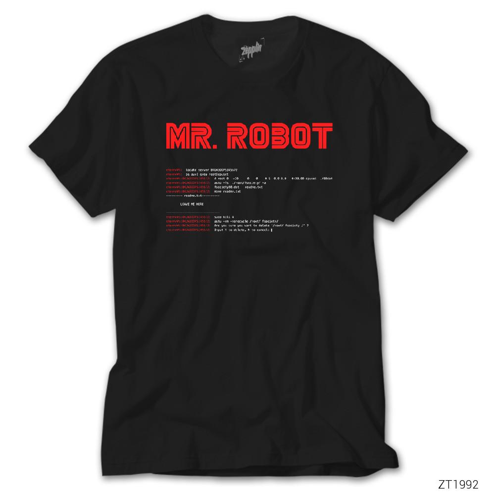 CrowsGate Mr Robot Console Siyah Tişört