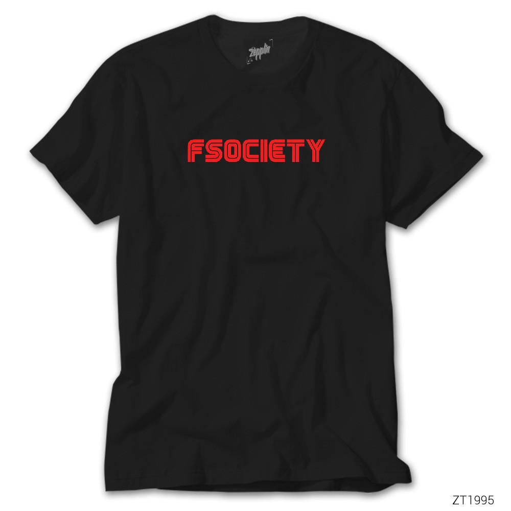 Mr Robot Fsociety Siyah Tişört