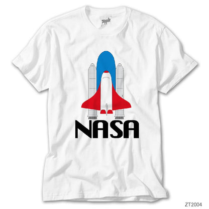 Nasa Rocket Beyaz Tişört