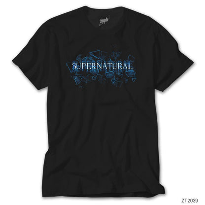 Supernatural Glass Shatter Siyah Tişört