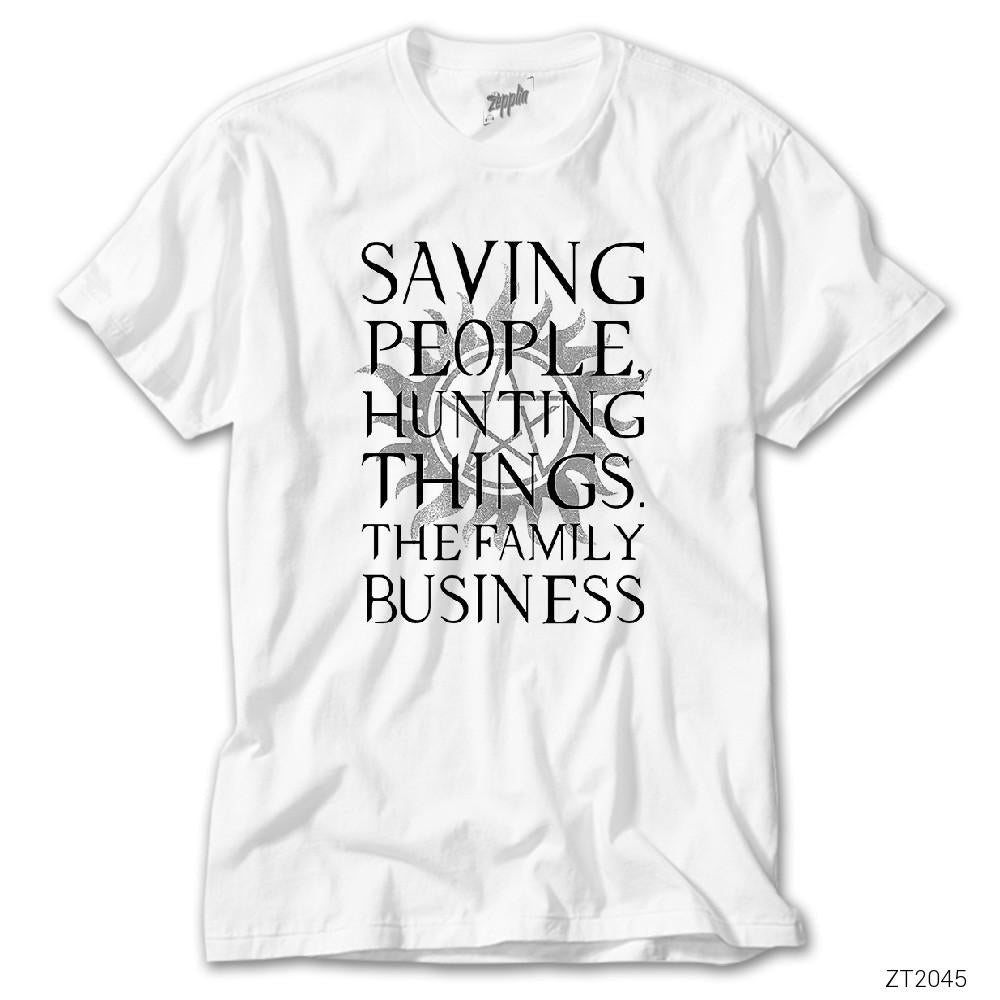 Supernatural Saving People Hunting Beyaz Tişört