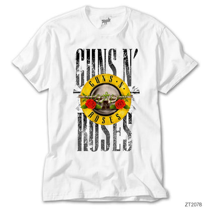 Guns N Roses Old Style Beyaz Tişört