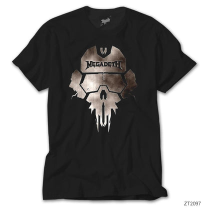 Megadeth Steel Skull Siyah Tişört