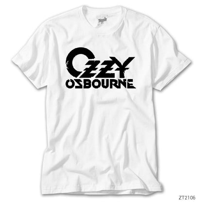 Ozzy Osbourne Logo Beyaz Tişört