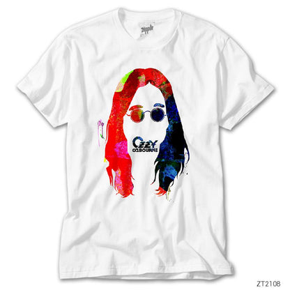 Ozzy Osbourne Watercolor Beyaz Tişört
